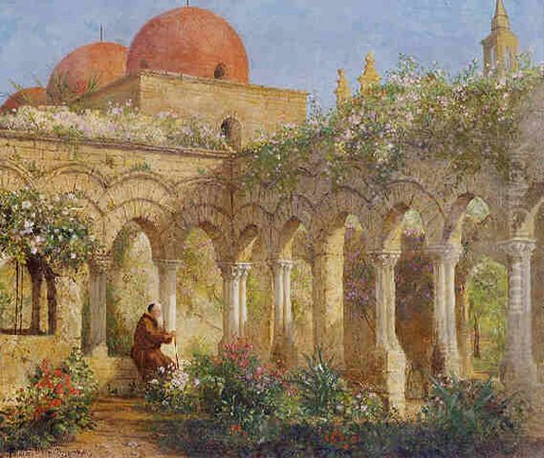 The Lonely Monk Oil Painting by Enoch Wood Perry, Jr.