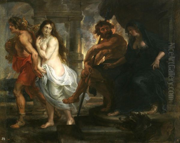 Orpheus and Eurydice Oil Painting by Peter Paul Rubens