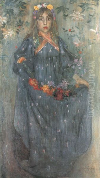 Autumn flowers Oil Painting by Lovis (Franz Heinrich Louis) Corinth