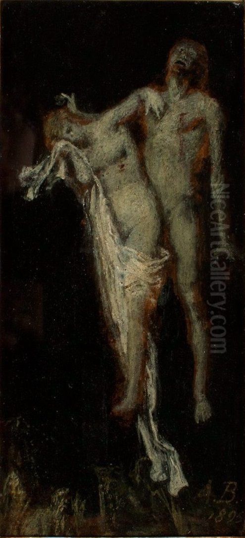 Francesca da Rimini Oil Painting by Arnold Bocklin