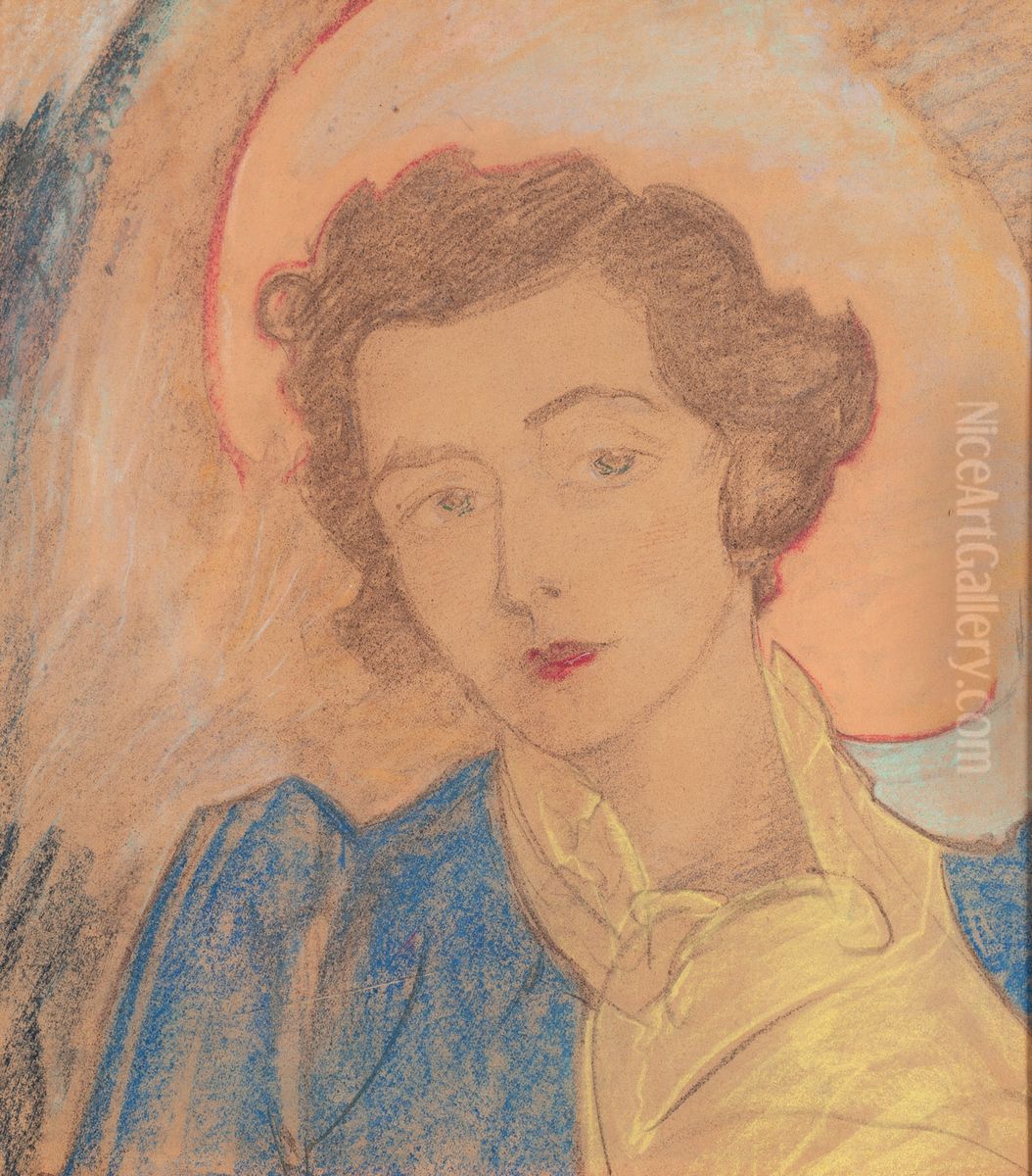 Portrait of a woman Oil Painting by Stanislaw Ignacy Witkiewicz (Witkacy)
