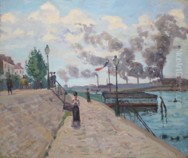 The Seine at Charenton Oil Painting by Armand Guillaumin