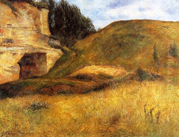 Carriere aux environs de Pontoise Oil Painting by Paul Gauguin