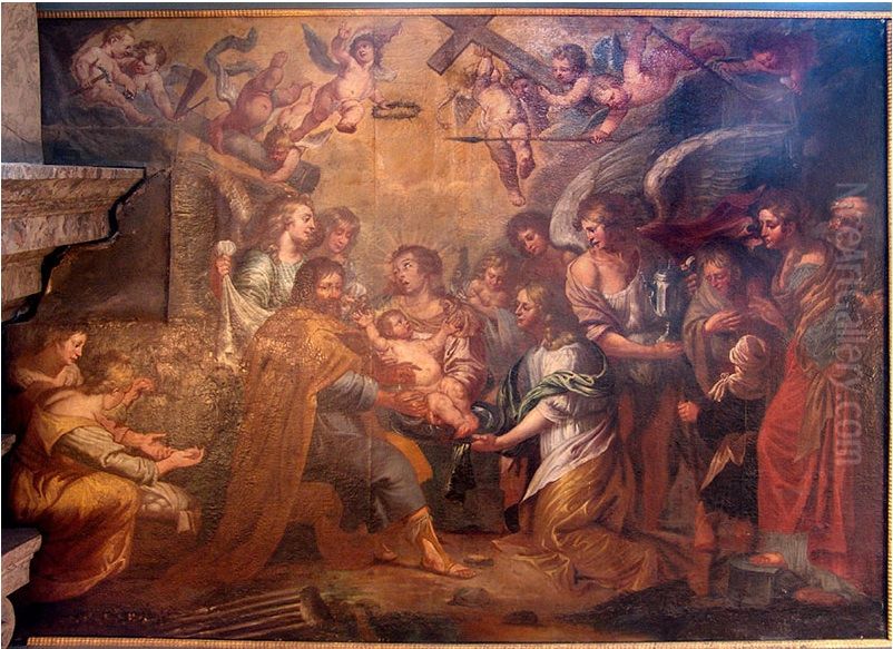 The Circumcision of Christ Oil Painting by Michael Angelo Immenraet