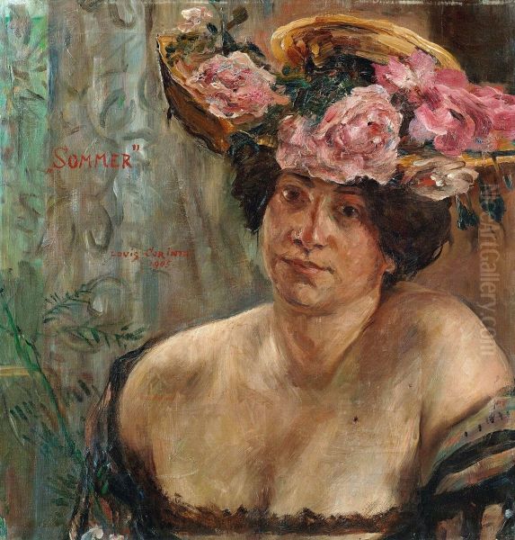 Sommer Oil Painting by Lovis (Franz Heinrich Louis) Corinth