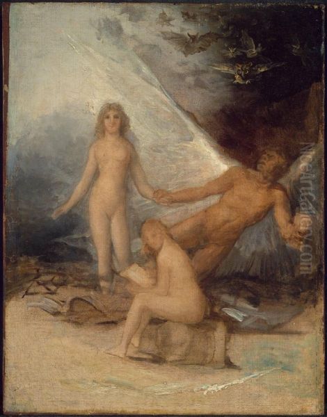Time, Truth and History Oil Painting by Francisco Goya