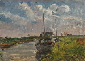 A canal with a boat.
