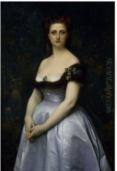 Amelia Cesaree Carette Oil Painting by Alexandre Cabanel