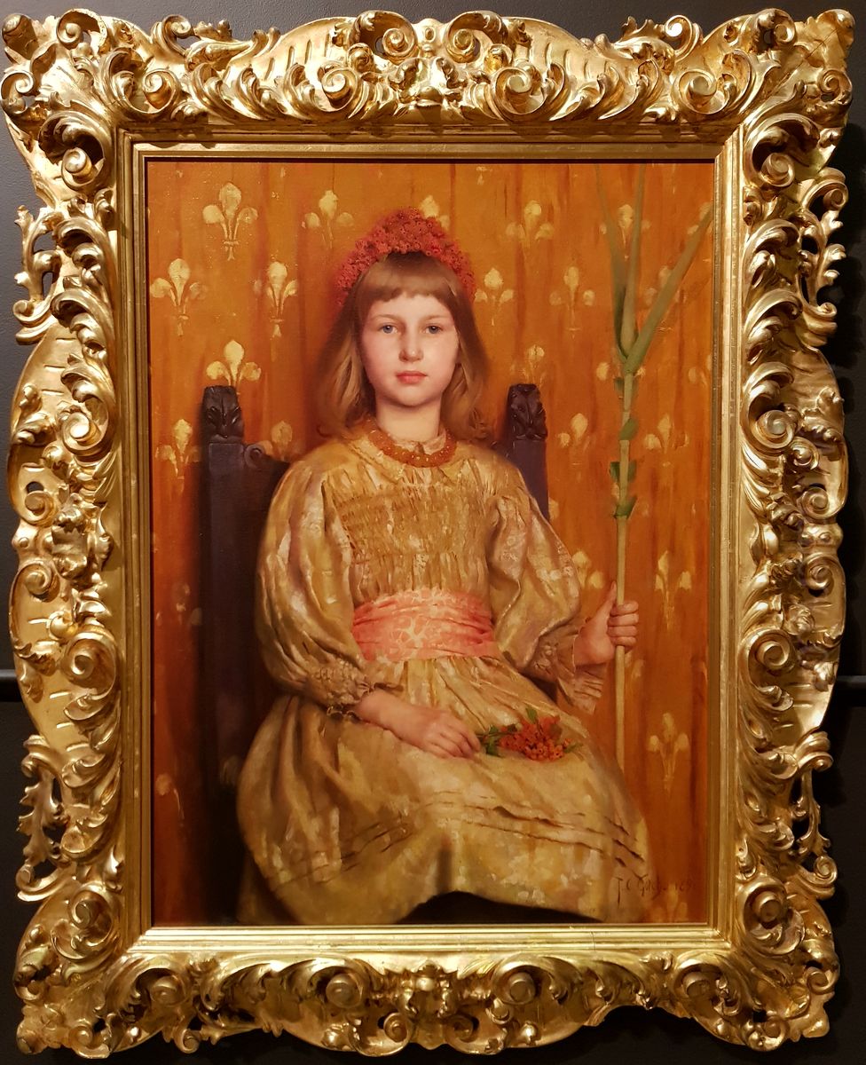 My Crown and Sceptre. Oil Painting by Thomas Cooper Gotch