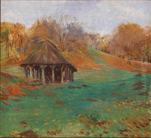 The feeding hut in Ulvedalene, Dyrehaven.