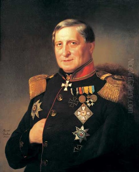 Gottlieb Heinrich Schmuckert, Preussischer Generalpostmeister Oil Painting by unknown