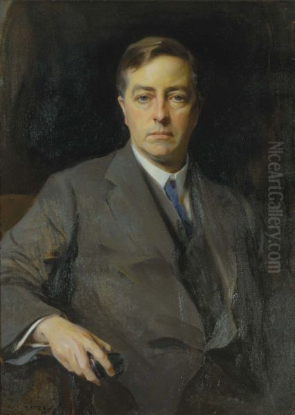 Portrait of James Jeans Oil Painting by Philip de Laszlo