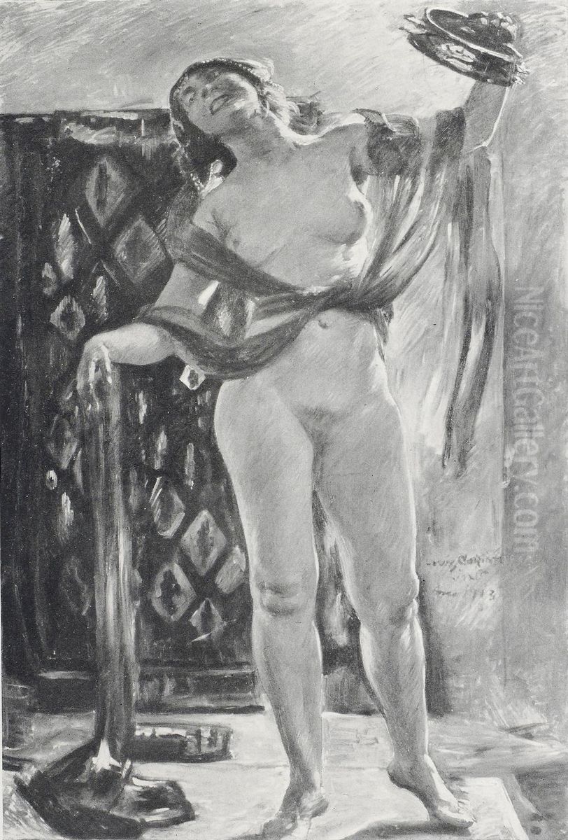 Schleiertanzerin Oil Painting by Lovis (Franz Heinrich Louis) Corinth