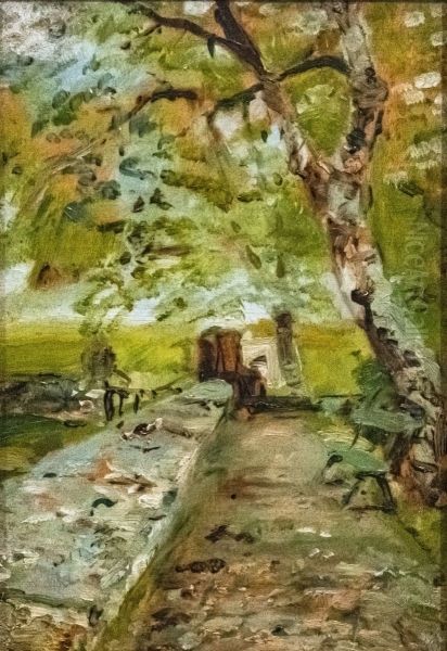 Chateau du Bosc, la terrasse Oil Painting by Henri De Toulouse-Lautrec
