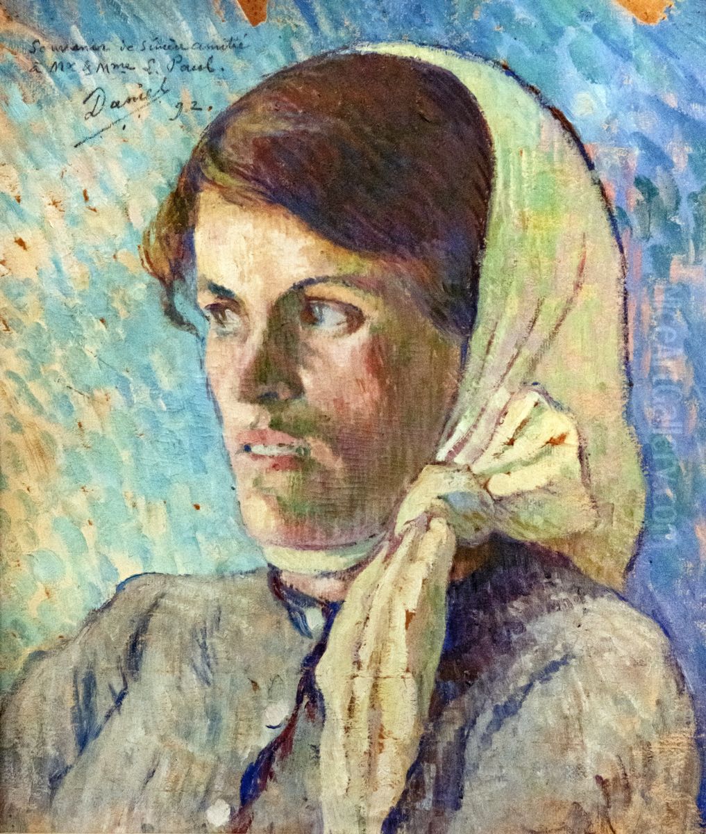 Head of a young woman Oil Painting by George-Daniel de Monfreid