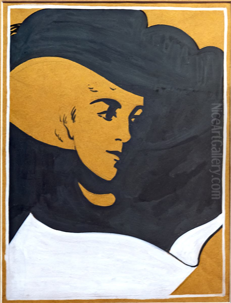 Reading Oil Painting by Edouard Saunier