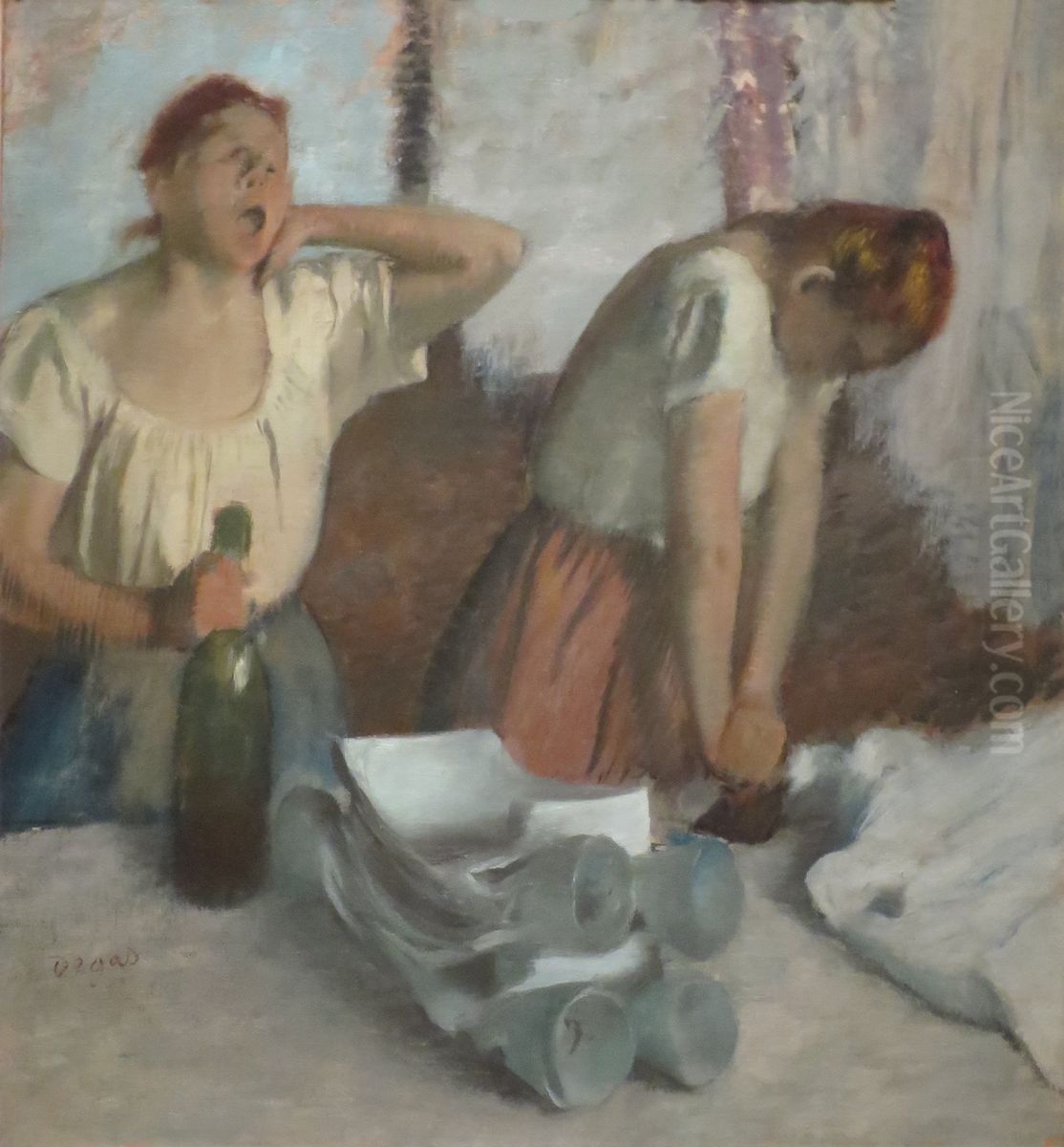 Women Ironing Oil Painting by Edgar Degas
