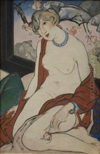 Woman before Landscape