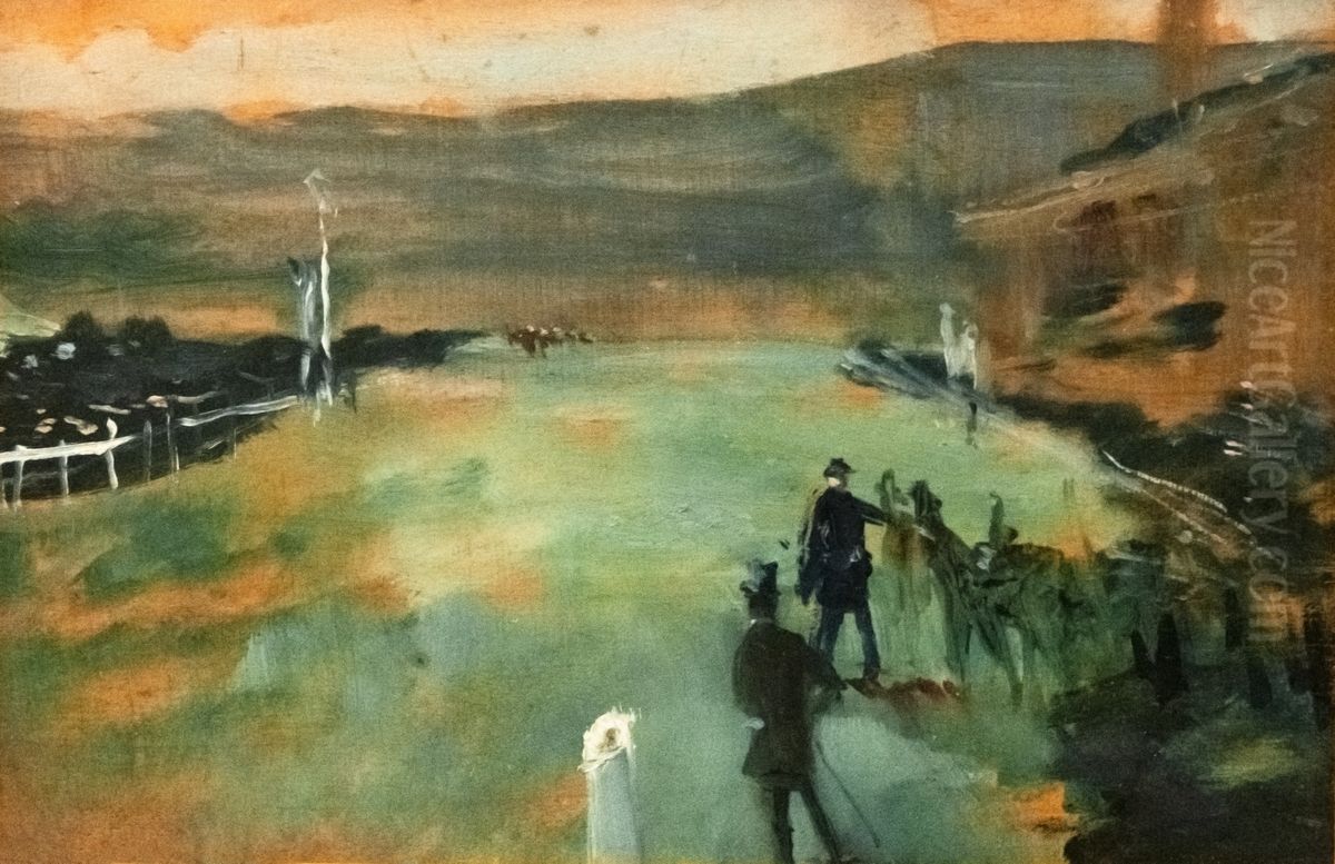 Racecourse Oil Painting by Henri De Toulouse-Lautrec