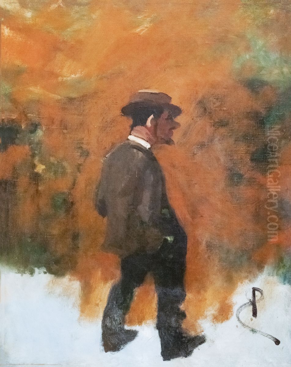 Henri de Toulouse-Lautrec a 19ans Oil Painting by Rene Pierre Charles Princeteau