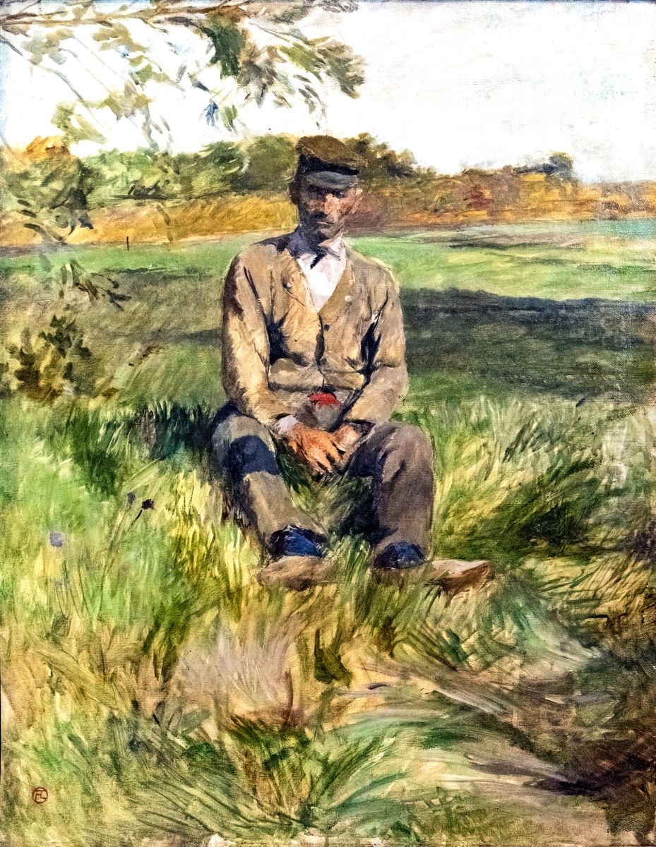 Un travailleur a Celeyran Oil Painting by Henri De Toulouse-Lautrec