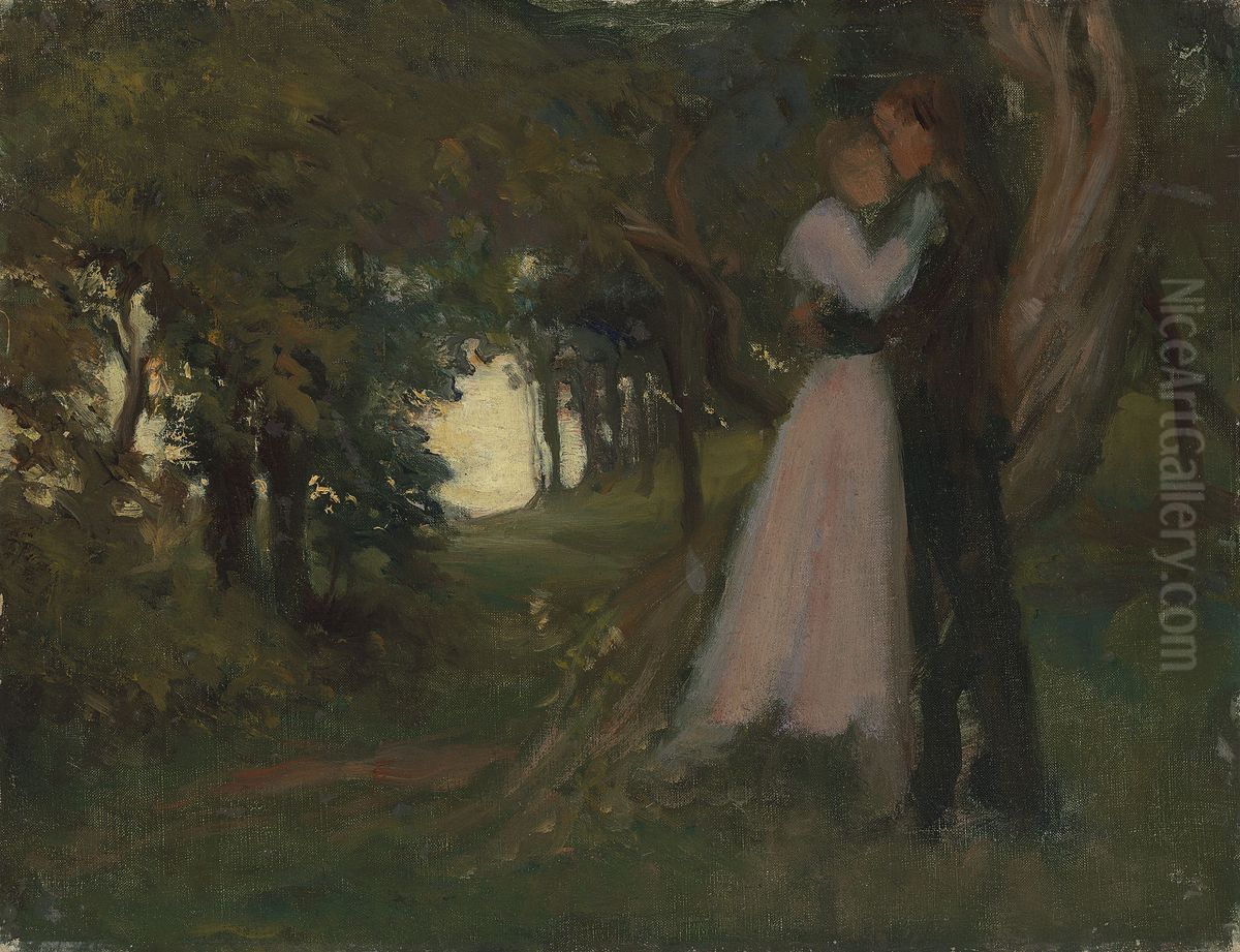 Forstudie till 'Sorg' Oil Painting by unknown Forstudie till 'Sorg' Oil Painting by unknown