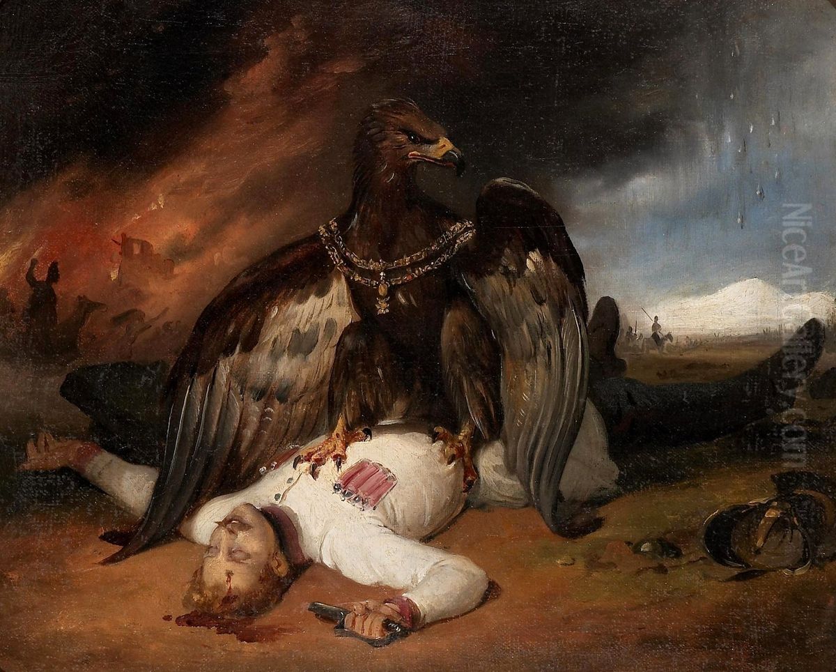 Polish Prometheus Oil Painting by Horace Vernet