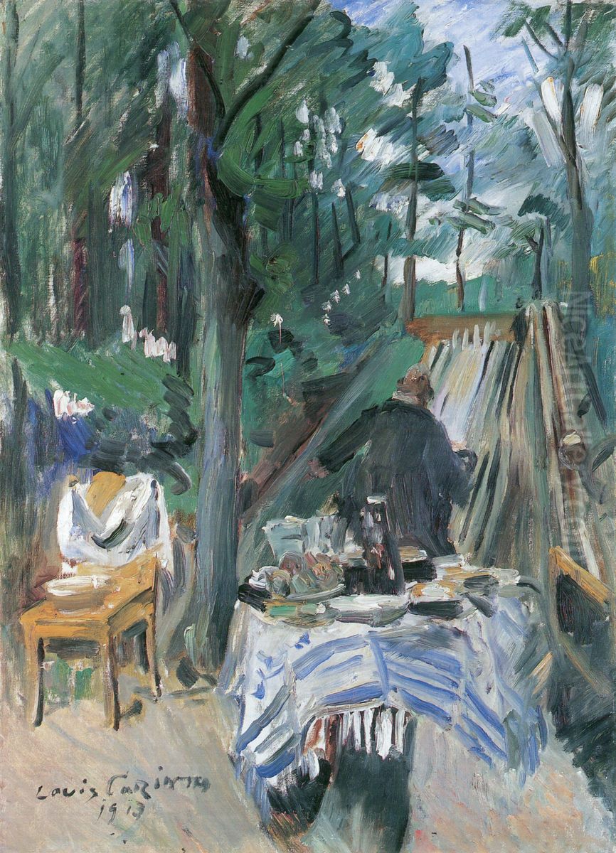 Kegelbahn Oil Painting by Lovis (Franz Heinrich Louis) Corinth