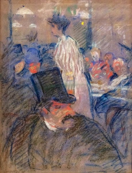 At the coffee shop Oil Painting by Louis Valtat