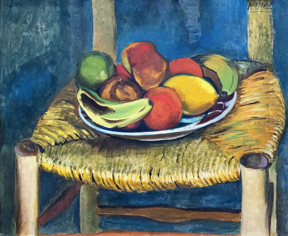 Still life with stool Oil Painting by Andre Utter Still life with stool Oil Painting by Andre Utter