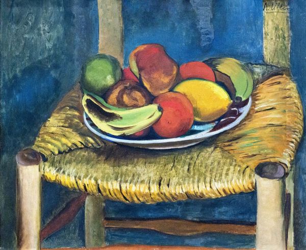 Still life with stool Oil Painting by Andre Utter