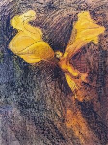 Loie Fuller (orange dress)