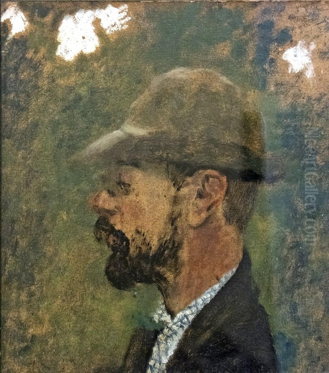 Profile of Toulouse-Lautrec Oil Painting by Jean-Edouard Vuillard