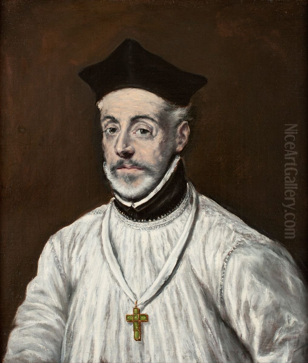 Portrait of Diego de Covarrubias y Leiva (1512-1577) Oil Painting by El Greco