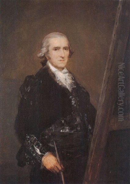 Portrait of Francisco Bayeu Oil Painting by Francisco Goya Fuendetodos