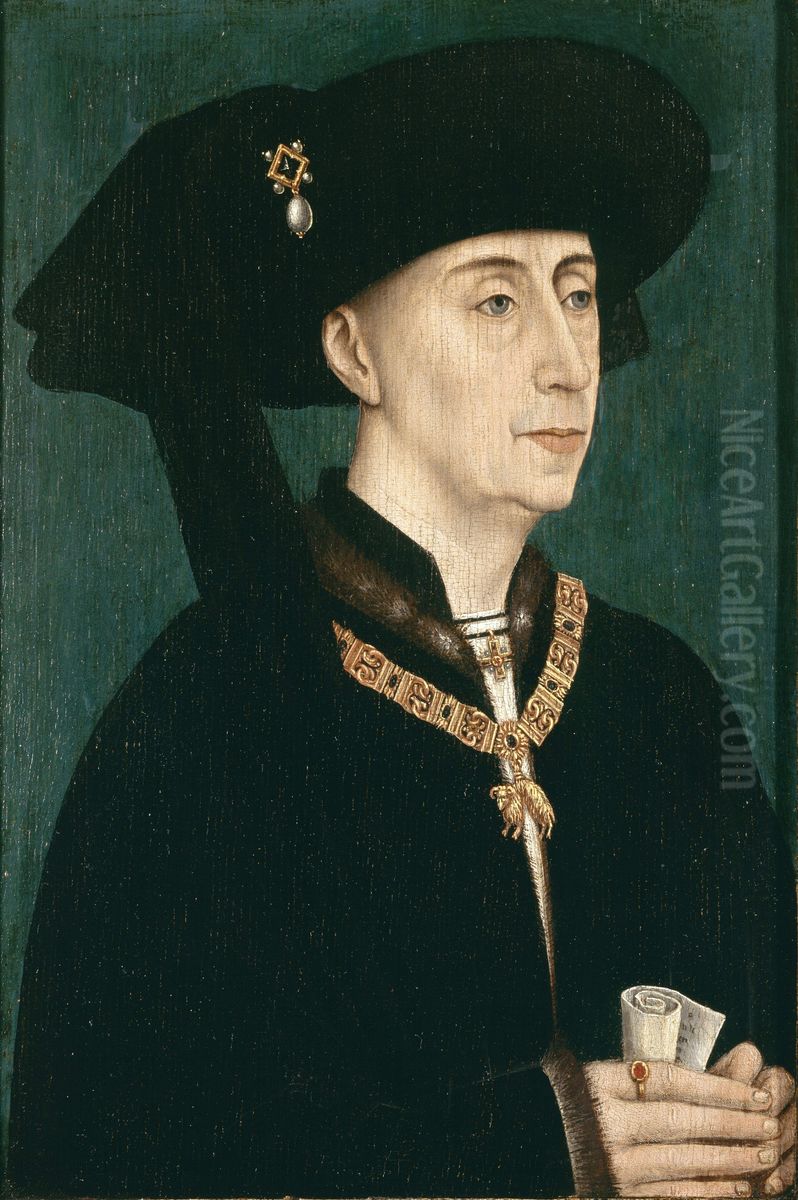 Portret van Filips de Goede Oil Painting by Rogier van der Weyden