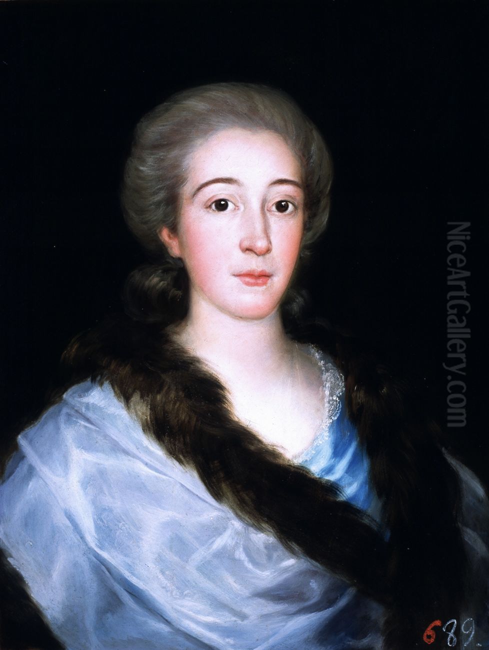 Portrait of Dona Maria Teresa de Vallabriga y Rozas (1759-1820) Oil Painting by Francisco Goya Fuendetodos