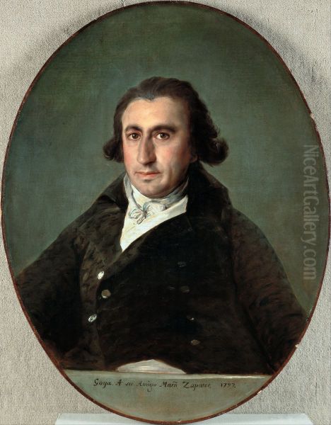 Portrait of Martin Zapater Oil Painting by Francisco Goya