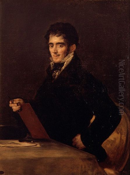 Portrait of Rafael Esteve i Vilella Oil Painting by Francisco Goya Fuendetodos