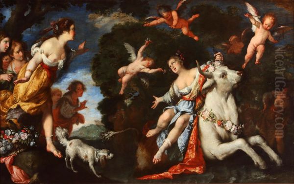 The Abduction of Europa Oil Painting by Bernardo Strozzi