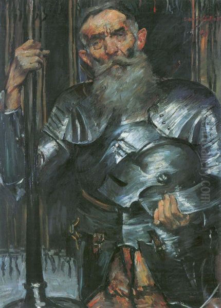 Alter Mann in Ritterrustung Oil Painting by Lovis (Franz Heinrich Louis) Corinth