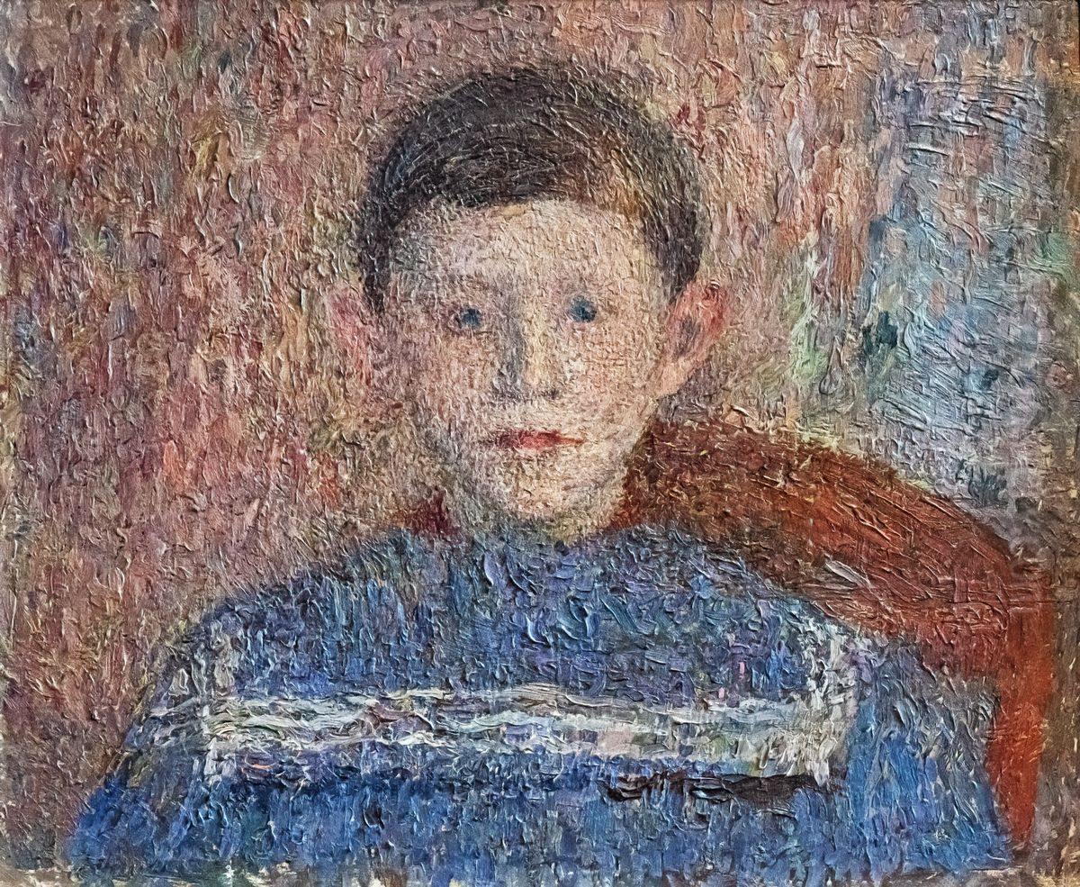 Portrait of Louis Jaures Oil Painting by Henri-Jean Guillaume Martin