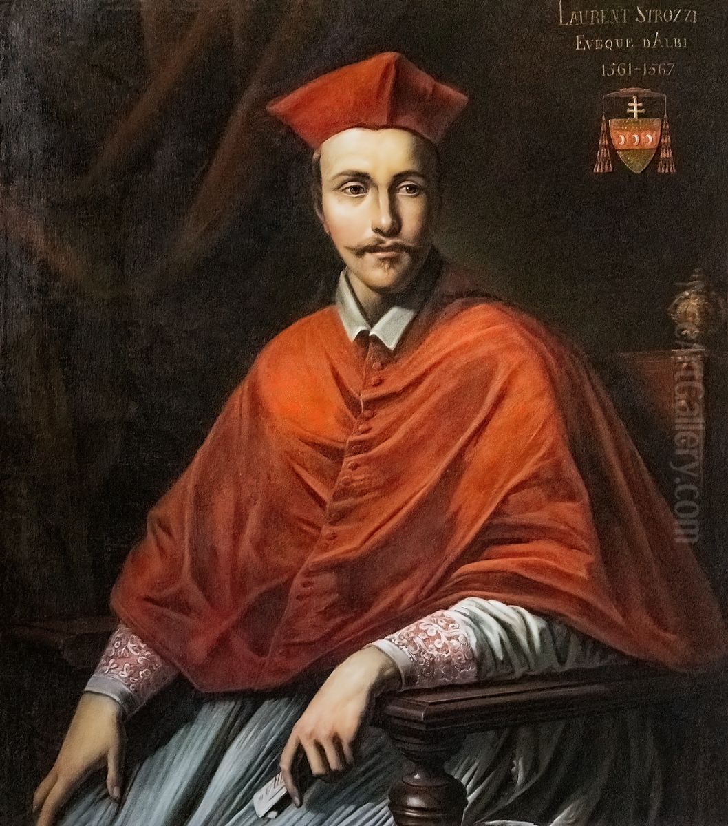 Portrait of Cardinal Laurent Strozzi Oil Painting by unknown