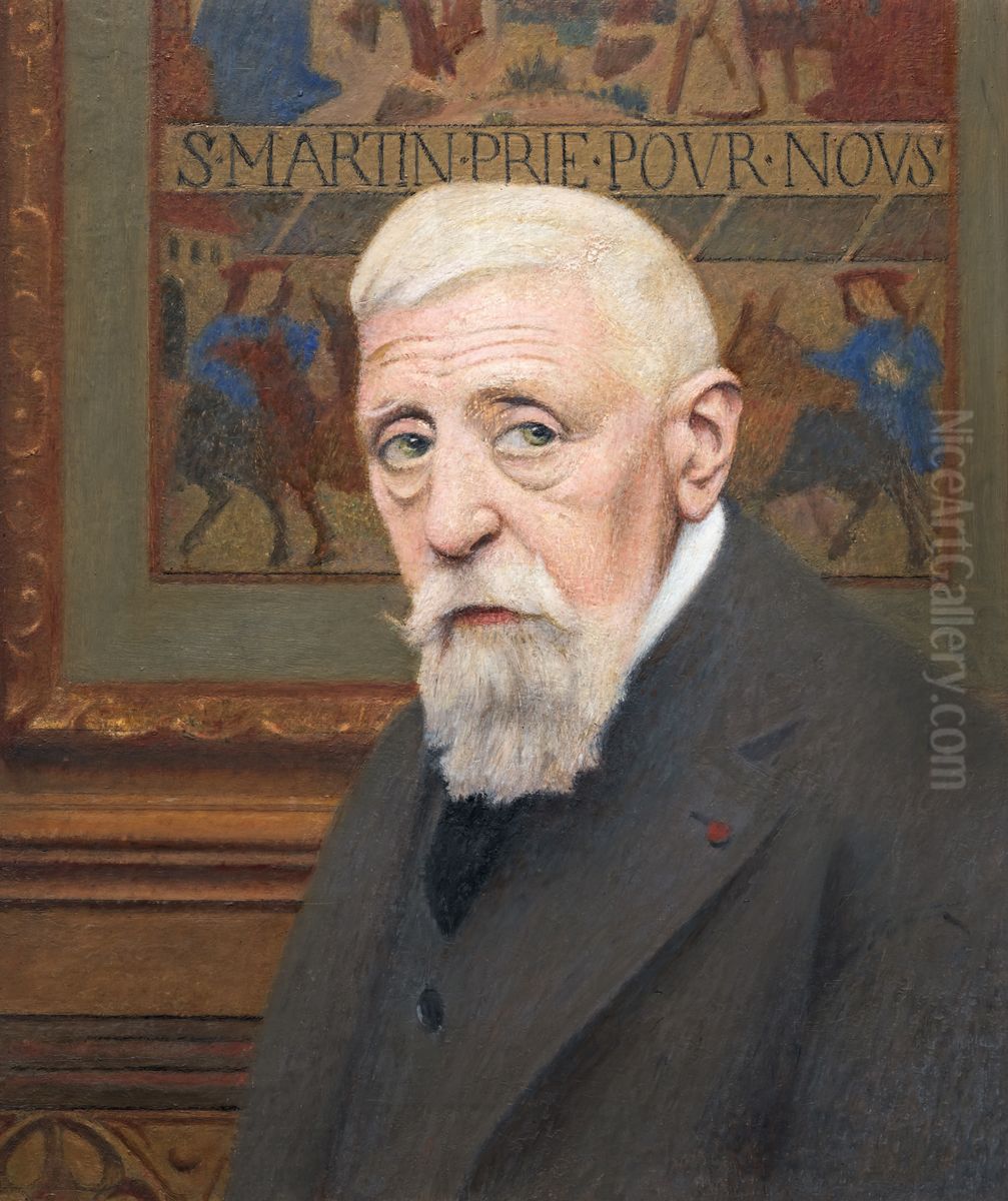 Autoportrait age Oil Painting by Henri Rachou