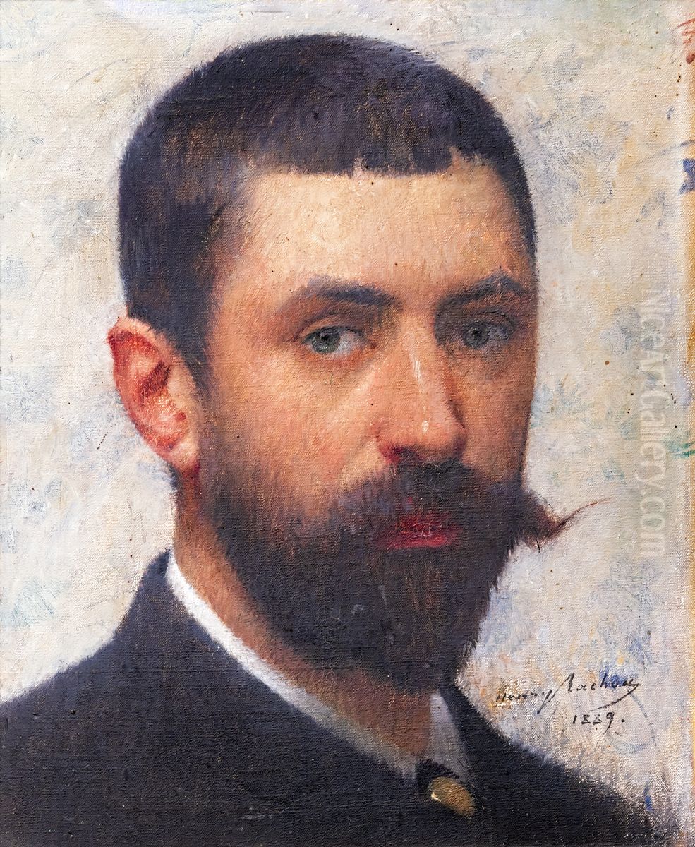 Self-portrait Oil Painting by Henri Rachou