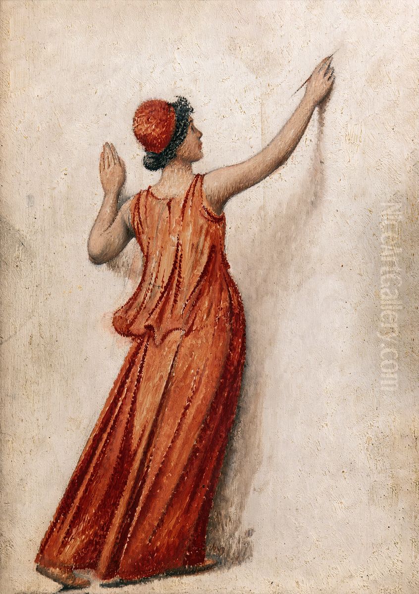 L'Inscription Oil Painting by Henri Rachou