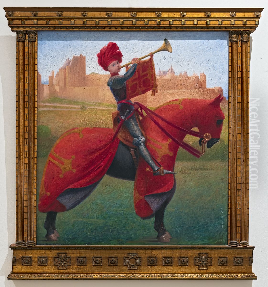 The herald Oil Painting by Henri Rachou
