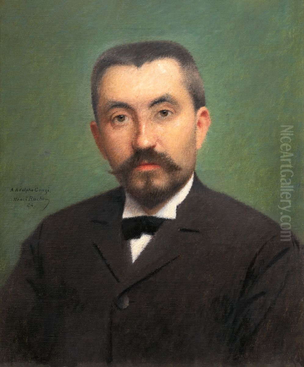 Portrait of Adolphe Couzy Oil Painting by Henri Rachou