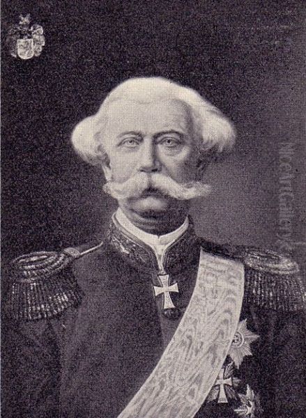 Portrait of Carl Lovenskiold. Oil Painting by Carl Christian Andersen