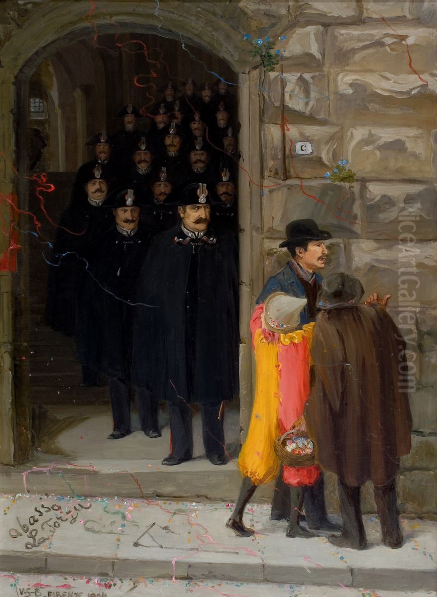 Karnevaalit Firenzessa Oil Painting by Venny Soldan-Brofeldt